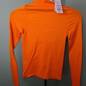 Orange Long Sleeve Women's Top